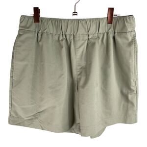 Columbia Shorts Womens Medium Sage Green Pull-on Ripstop 5" Inseam